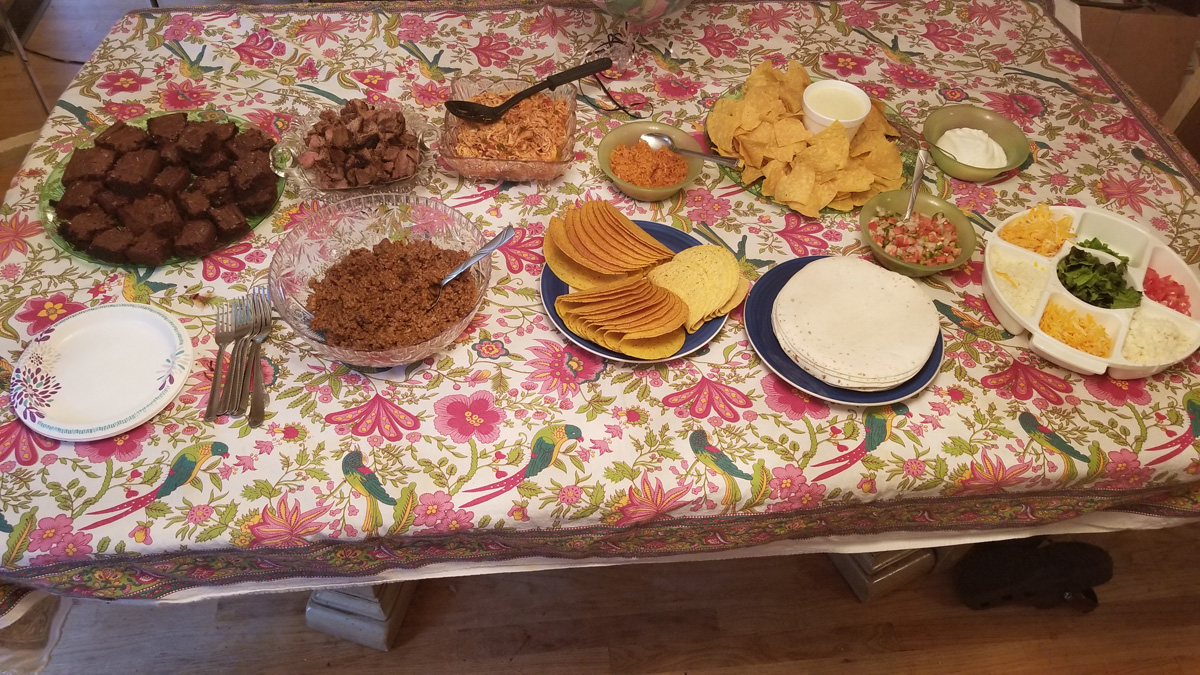 full taco bar