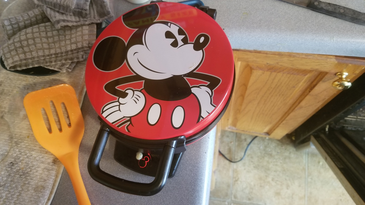 My Mickey Mouse waffle maker