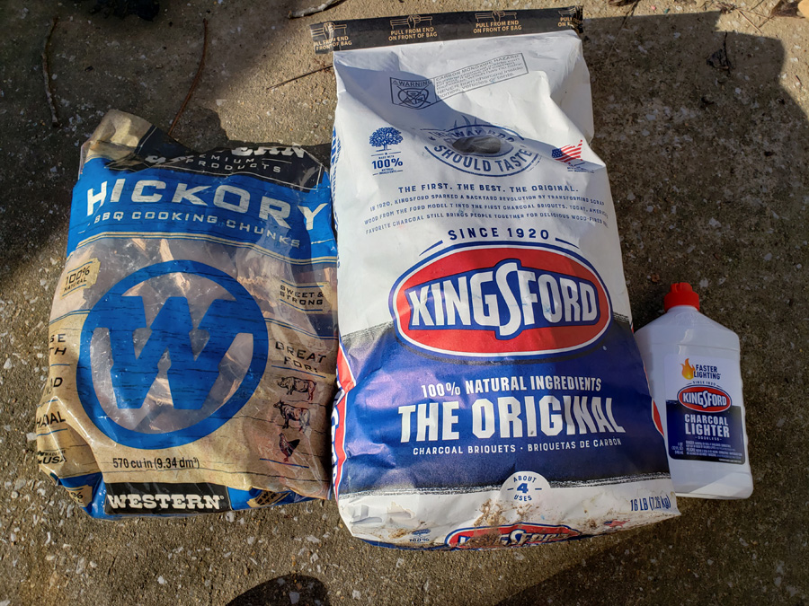 charcoal and wood for smoking charcoal and hickory for smoking