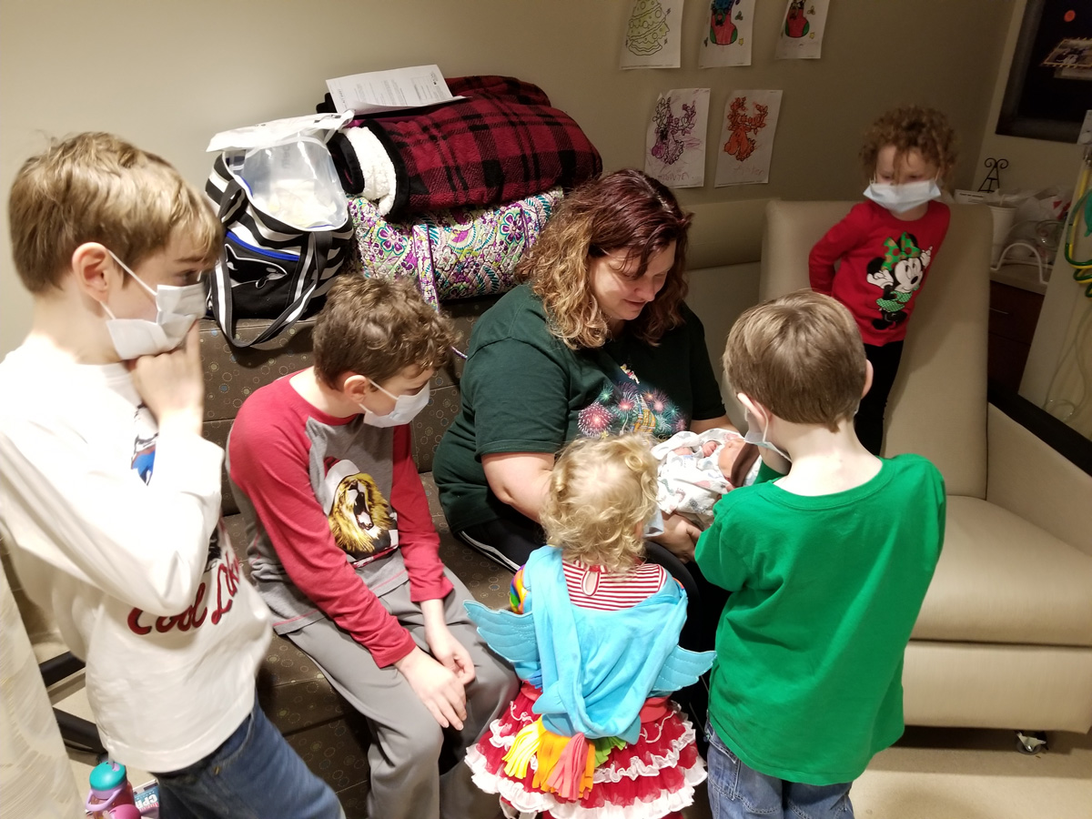 The Suddeth kids visiing their baby brother in the hospital The Suddeth kids visiting their baby brother in the hospital
