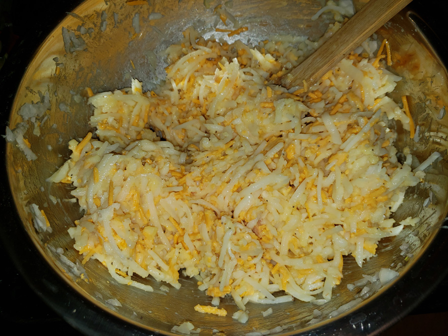 all ingredients mixed together all ingredients mixed together