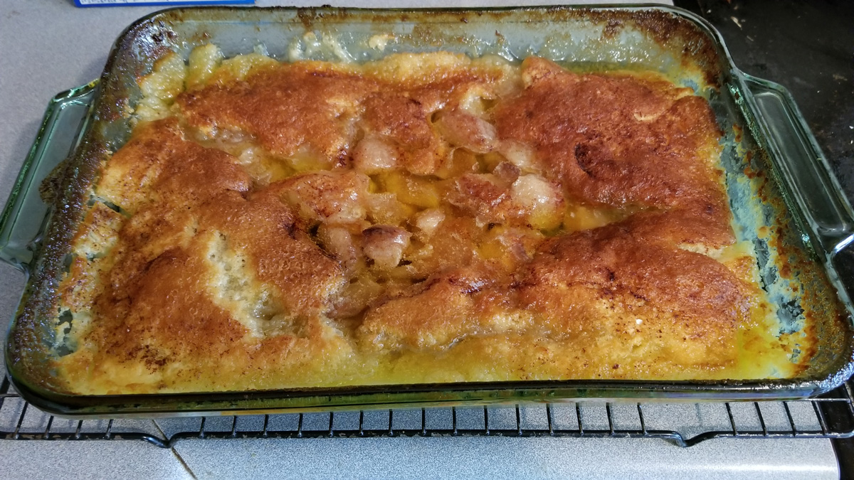 Peach cobbler