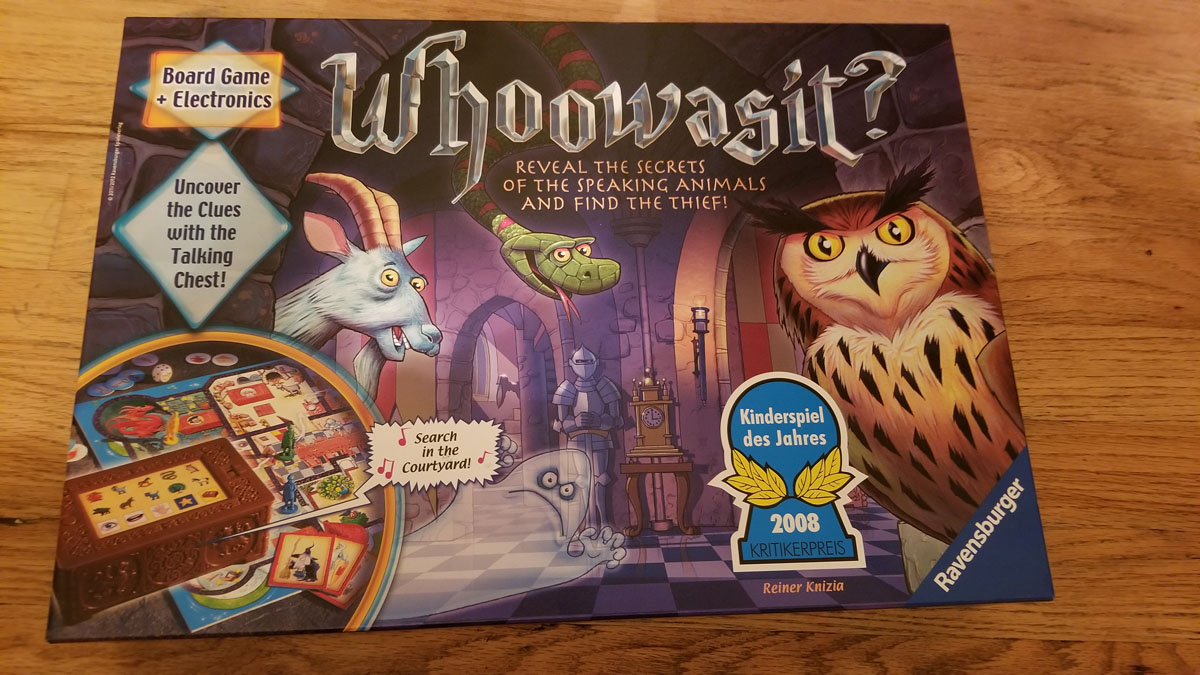 Whoowasit Board Game box Whoowasit Board Game box