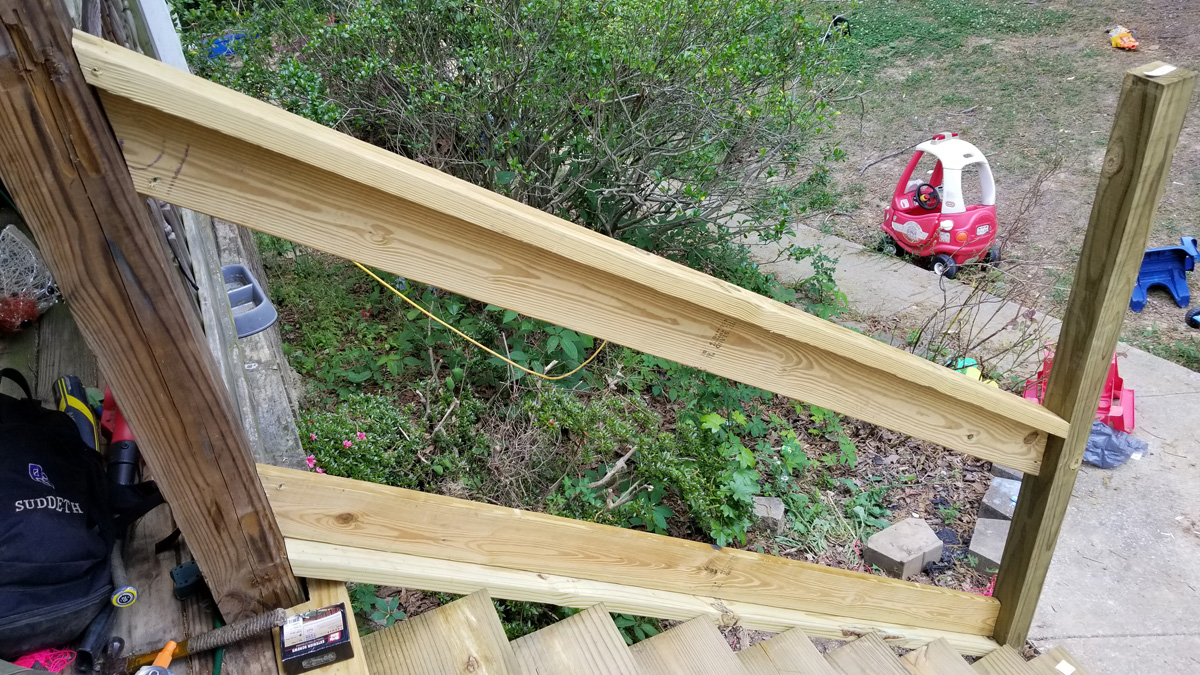Handrail frame